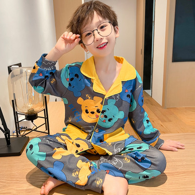 Vaikiška skirtingo rašto dviejų dalių pižama berniukams