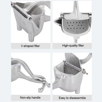 Ръчна сокоизстисквачка от алуминиева сплав Сокоизстисквачка за сок от нар Натиск Лимон Сок от захарна тръстика Кухненски инструмент за плодове Бърза доставка