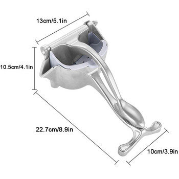 Ръчна сокоизстисквачка от алуминиева сплав Сокоизстисквачка за сок от нар Натиск Лимон Сок от захарна тръстика Кухненски инструмент за плодове Бърза доставка
