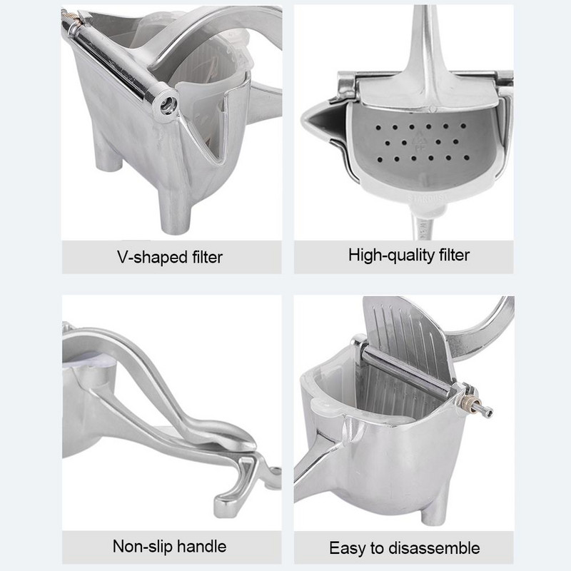 Aliuminio lydinio rankinė sulčiaspaudė Granatų sulčių spaudyklė Citrinų cukranendrių sultys Virtuvės vaisių įrankis Greitas pristatymas
