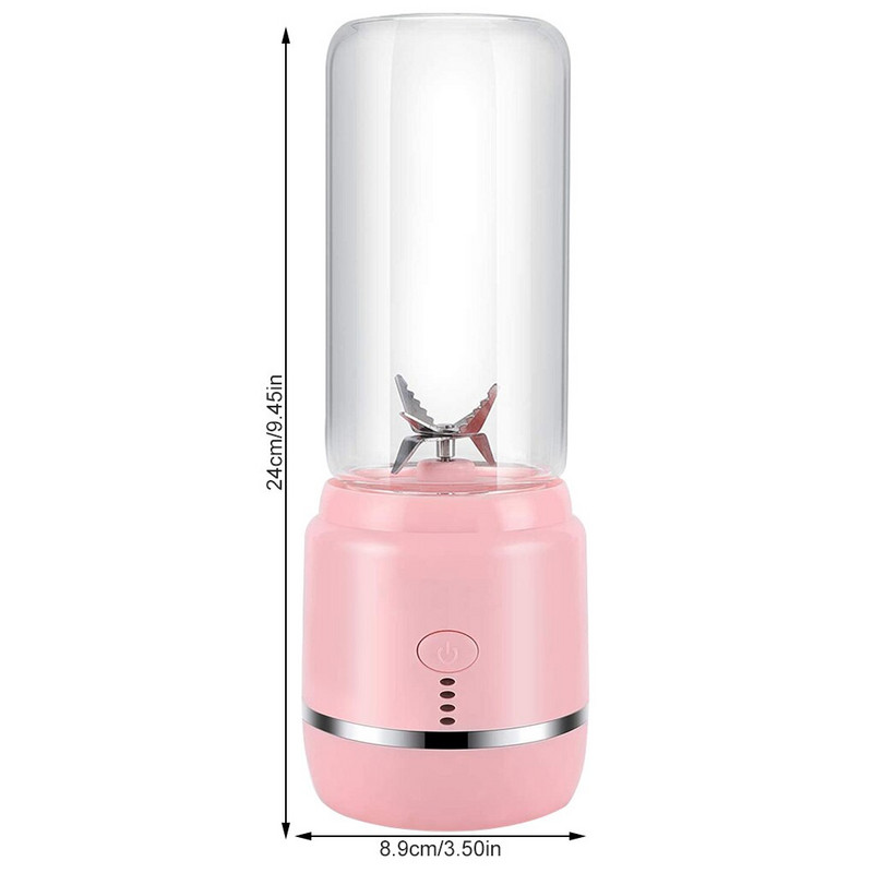 USB elektromos mini facsaró Hordozható újratölthető gyümölcs zöldség turmixgép 400 ml lé turmix csésze mixer konyhai gyümölcs eszközök