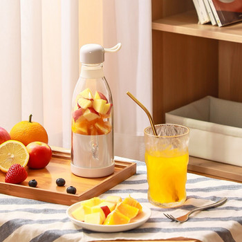 Φορητός αποχυμωτής Electric Blender Usb Fruit Mixer with Glass Food Milkshake Extractors Πολυλειτουργικό μηχάνημα παρασκευής χυμών φρούτων