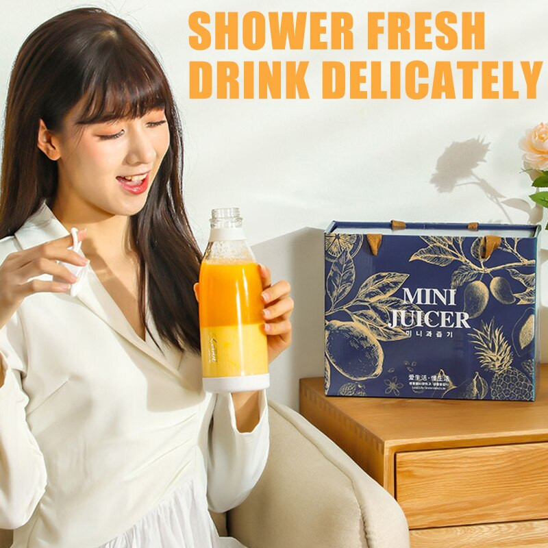 Prenosný odšťavovač, elektrický mixér, USB mixér na ovocie so sklenenými extraktormi na mliečne kokteily, multifunkčný stroj na výrobu ovocných štiav