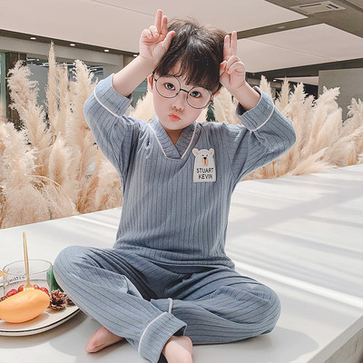 Dviejų dalių vaikiška pižama berniukams - su siuvinėjimu