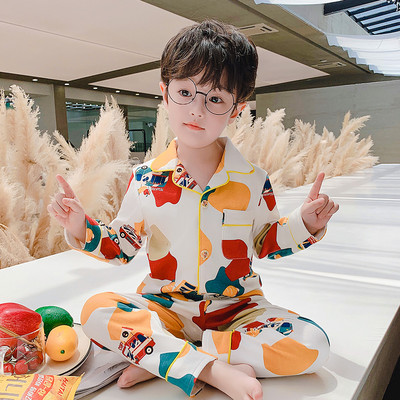 Vaikiška pižama berniukams su kitokiu raštu ir sagomis