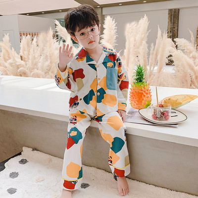 Vaikiška pižama berniukams su kitokiu raštu ir sagomis