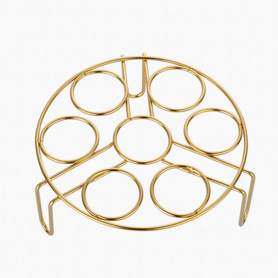 Nástroje na varenie Zlatý multifunkčný naparovací domáci stojan z nehrdzavejúcej ocele na vajcia naparovací stojan s vysokou nohou, vodotesný naparovací stojan