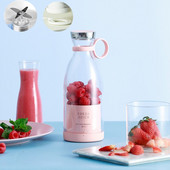 Prenosný elektrický odšťavovač s USB magnetickým nabíjaním, mini bezdrôtový odšťavovač, mixér na mliečne kokteily, multifunkčný mixér