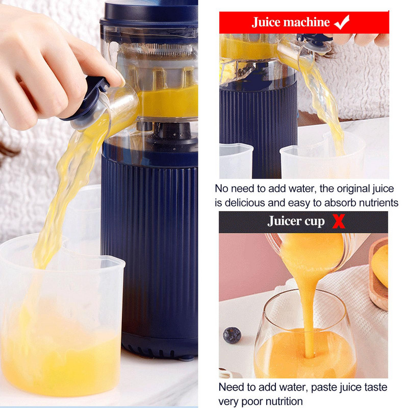 Originálny odšťavovač, domáci odšťavovač na oddeľovanie šťavy z trosky, elektrický odšťavovač na vyprážané ovocie, malý prenosný multifunkčný odšťavovač 220V