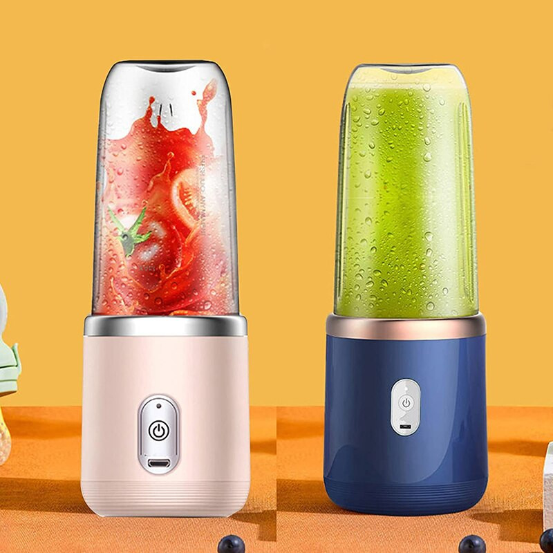2022 Novinky Prenosné mixéry Mini odšťavovač na ovocie Osobný ručný elektrický USB odšťavovač Šálky Mixéry Smoothie Mixéry so 6 čepeľami
