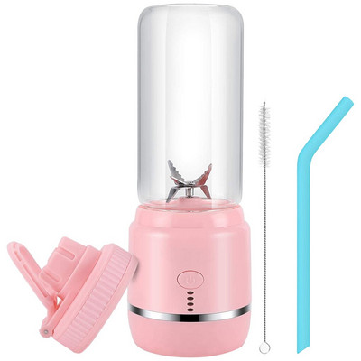 USB elektrinė mini sulčiaspaudė Nešiojama įkraunama vaisių daržovių trintuvas 400 ml sulčių pieno kokteilių puodelio maišytuvas virtuvės vaisiams įrankiai