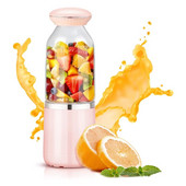 Mixér na smoothie, mini mixér na cesty, šejker, osobný mixér, elektrický mixér, plastová fľaša 500 ml