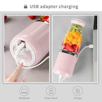 Mixer Smoothie Maker, Mini Mixer To Go, Shake Mixer, Personal Blender, Electric Blender, Plastic Bottle 500 Ml