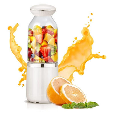 Mixér na smoothie, mini mixér na cesty, šejker, osobný mixér, elektrický mixér, plastová fľaša 500 ml
