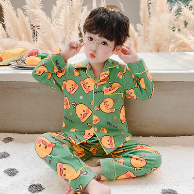 Dvodijelna pidžama za dječake s različitim printom i gumbima