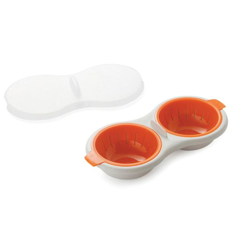 Kreatívny mikrovlnný vajcový pytliak, odkvapkávač vajec, varič na vajcia, potravinársky riad, dvojitý pohár, vajce, kuchynský dusený vajce, sada nástrojov na varenie