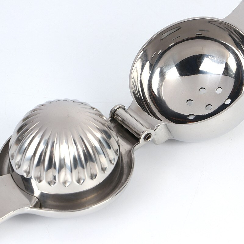 K003 Ručný odšťavovač citrónov z nehrdzavejúcej ocele s klipom na citróny, kuchynské doplnky pre domácnosť