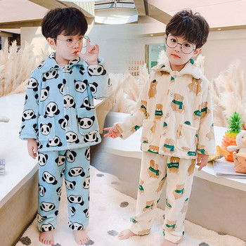 Παιδικές πιτζάμες με διαφορετικό print και κουμπιά για αγόρια