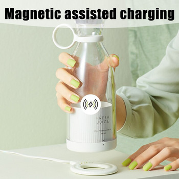 Μίνι φορητός ηλεκτρικός αποχυμωτής Μηχανή χειρός Μίξερ φρούτων Μηχανή Milkshake Μπλέντερ USB Αποχυμωτής λαχανικών Γρήγορη αποχύμωση