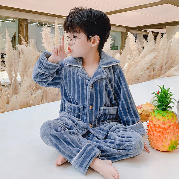 Dječja dvodijelna plišana pidžama za dječake