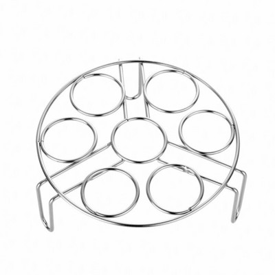 Златна многофункционална поставка за яйца за варене на пара Домакинска поставка за варене на пара от неръждаема стомана Водоустойчива поставка за варене на пара с високи крачета Инструменти за готвене