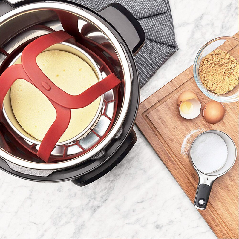 Silikoniniai stropiniai virtuvės priedai, suderinami su greito puodo 3Qt, 6Qt ir 8Qt bei kitų gamintojų slėginėmis viryklėmis