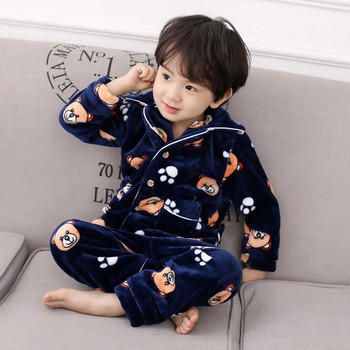 Детска пижама от две части с дълъг ръкав за момчета