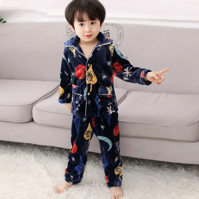 Detské dvojdielne pyžamo s dlhým rukávom pre chlapcov