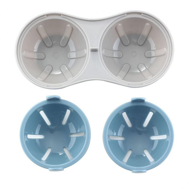 Naparovač vajec, forma na dve vajcia, mikrovlnná rúra, držiak na vajcia, dvojvrstvový odtok, tanier na naparovanie vajec v kuchyni, forma na naparovanie vajec