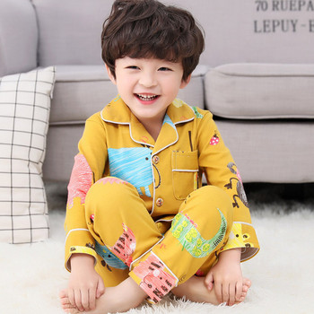 Детска пижама за момчета от две части с принт 