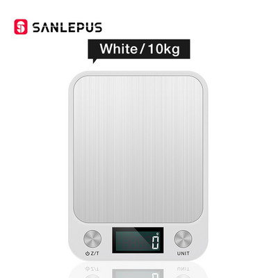 Virtuvės svarstyklės 10 kg/22 svarų skaitmeninės maisto svarstyklės, tikslumas 0,05 uncijos/1 gramas, nerūdijančio plieno konstrukcija, skirta gaminimui ir kepimui