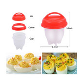 6 ks vajec Poachers nepriľnavý silikónový sporák na vajcia varné sporáky 6-dielne balenie forma na varené vajcia parné poháre kuchynské náčinie