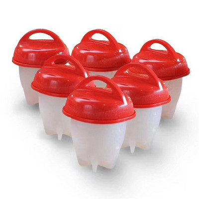 6 ks vajec Poachers nepriľnavý silikónový sporák na vajcia varné sporáky 6-dielne balenie forma na varené vajcia parné poháre kuchynské náčinie