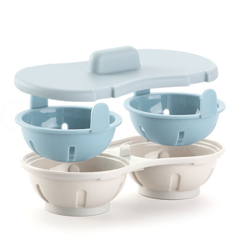 Kiaušinių brakonieriai puikiai iškeptų kiaušinių katilo puodelis , Kiaušinių keptuvės viryklės viryklės viryklės garuose , dvigubi maisto gaminimo įrankiai Mikrobangų krosnelė