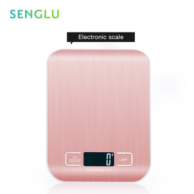 Кухненска везна с LCD дисплей Цифрова везна за храна Тегло в грамове и унции за отслабване Готвене Печене Високопрецизни везни