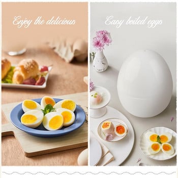 Φορητό φούρνο μικροκυμάτων αυγό βραστήρας βραστήρας Εύκολη γρήγορη 5 λεπτά σκληρά ή μαλακά βρασμένα εργαλεία κουζίνας Εργαλεία κουζίνας