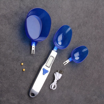 USB φόρτιση κουταλιού μέτρησης ζυγαριές γραμμαρίων, Ηλεκτρονική ψηφιακή Gramera διαστάσεων ζύγιση για αλεύρι σε σκόνη Εργαλείο κουζίνας
