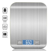 Virtuvės svarstyklės nerūdijančio plieno svėrimo svarstyklės maistui Dieta Pašto balanso matavimas LCD tikslios elektroninės svarstyklės