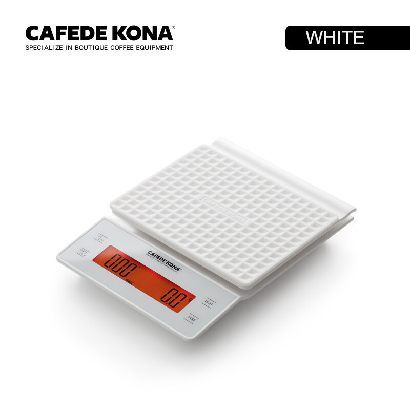 Digitálna kuchynská váha 0,1 g / 3 kg Presné senzory Váha na potraviny Elektronická váha na kávu s časovačom Súčasťou balenia je vodotesná silikónová podložka