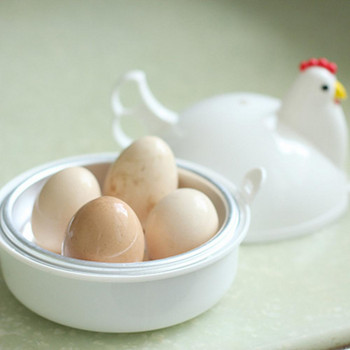 Ανθεκτικό φορητό σχήμα κοτόπουλου Αυγά βραστήρας ατμού 4 αυγά Συσκευές μαγειρέματος Φούρνος μικροκυμάτων Μαγειρικά σκεύη κουζίνας Προμήθειες κουζίνας