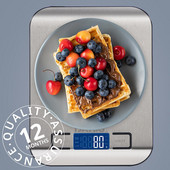 10 kg kuchynská váha z nehrdzavejúcej ocele na váženie potravín, digitálna poštová váha, meranie LCD presných elektronických váh