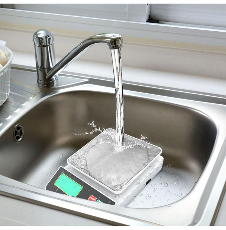 5kg/1g multifunkčná digitálna kuchynská váha na potraviny, vodotesná nabíjateľná váha na kvapkanie kávy, váženie potravín, kuchynské nástroje