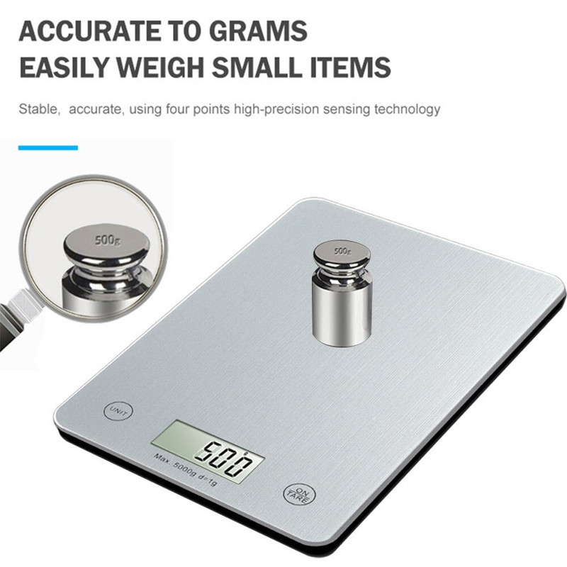 LCD elektronická kuchynská váha na pečenie, varenie, zelenina, mäso, ovocie, mlieko, merací nástroj, domáca kuchynská elektronická váha