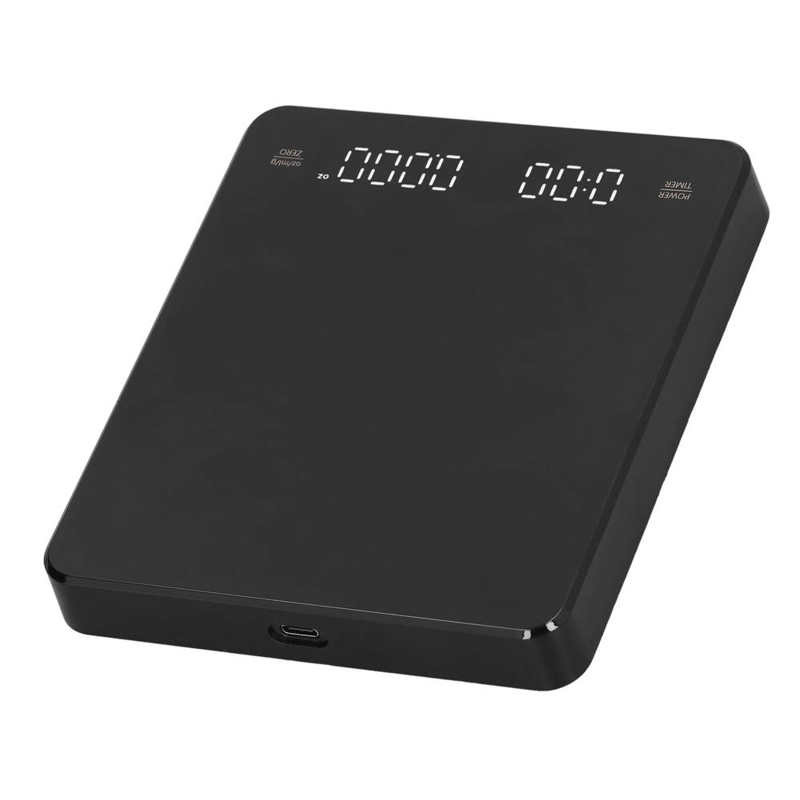 2022 Електронна везна за кафе с вграден автоматичен таймер LED цифрова интелигентна везна за кафе Домакински кухненски кантар 3 кг/0,1 г