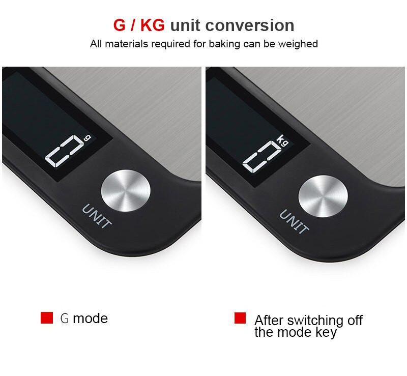 10 kg elektronická kuchynská váha, digitálna presná váha na kávu, potraviny, gramová váha na šperky, presná váha na varenie a pečenie