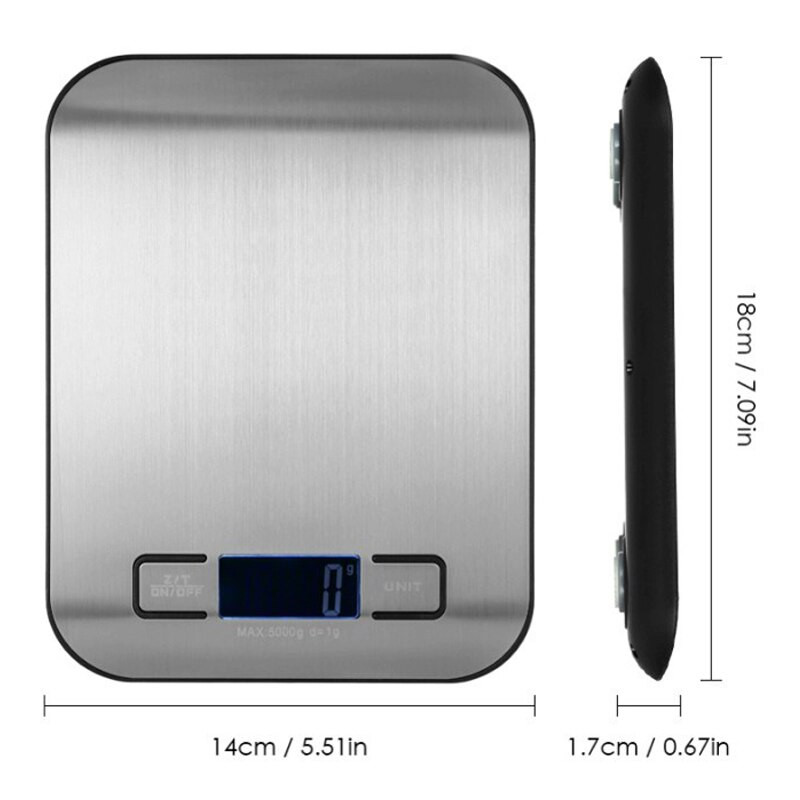 5/10KG virtuvės svarstyklės Nešiojamos maisto svarstyklės nerūdijančio plieno LED elektroninės svarstyklės Papuošalų svoris Skaitmeninės svarstyklės Virtuvės priedai