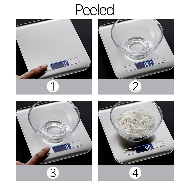 10/5 kg kuchynská váha z nehrdzavejúcej ocele, váha na potraviny, diétu, poštovú váhu, meranie LCD elektronických váh