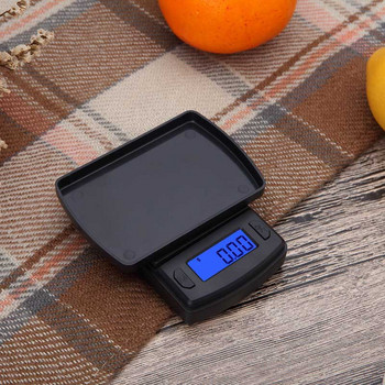1Pcs Многофункционален ABS Черен ABS инструмент за измерване Преносим за бижута Храна Кухня Цифрови електронни везни Висока точност