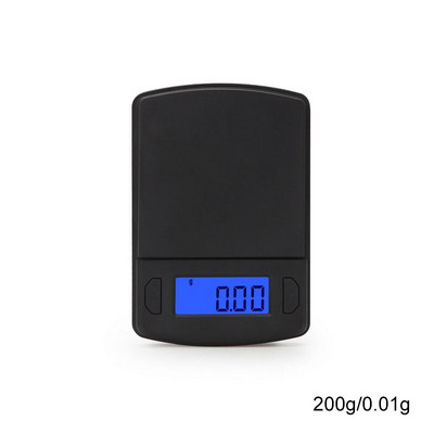 1 ks multifunkčný ABS čierny ABS merací nástroj prenosný na šperky, jedlo, kuchyňa, digitálne elektronické váhy s vysokou presnosťou