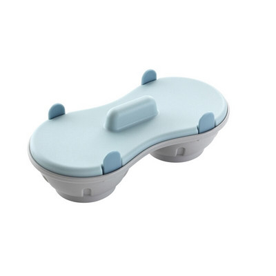 Krabica na dusené vajíčka, kreatívny mikrovlnný tácok na dusené vajíčka, forma na dve vajíčka, kuchynský dvojvrstvový odtok, tanier na dusené vajíčka